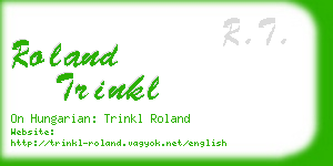 roland trinkl business card